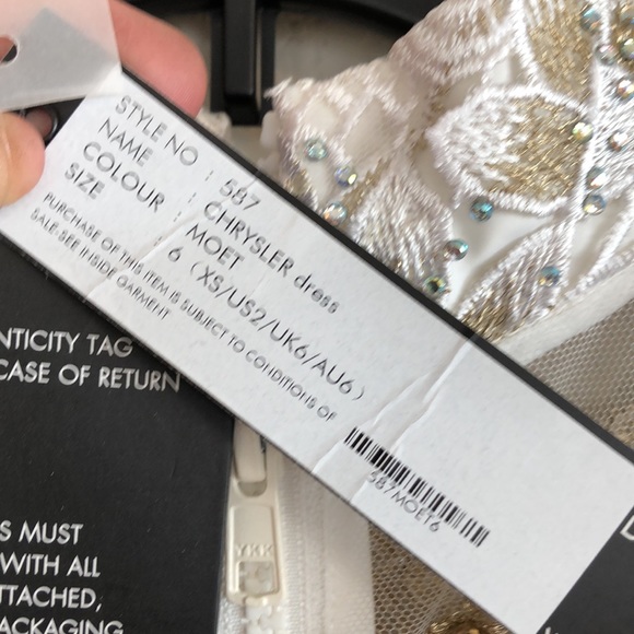 zhivago CHRYSLER dress IN MOET size 2 - Picture 15 of 16